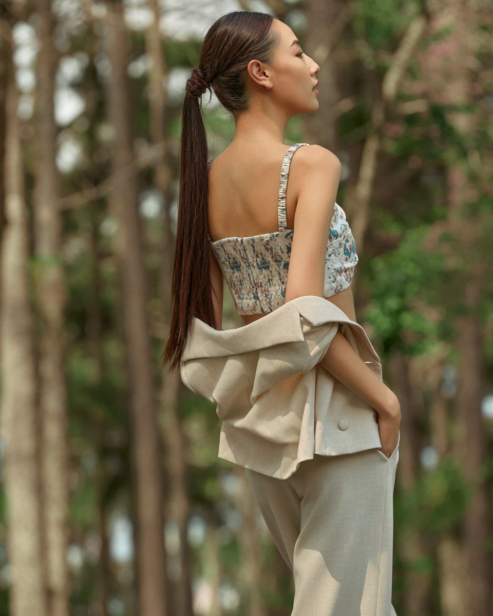 Áo Khoác Linen  Kem Into The Wood