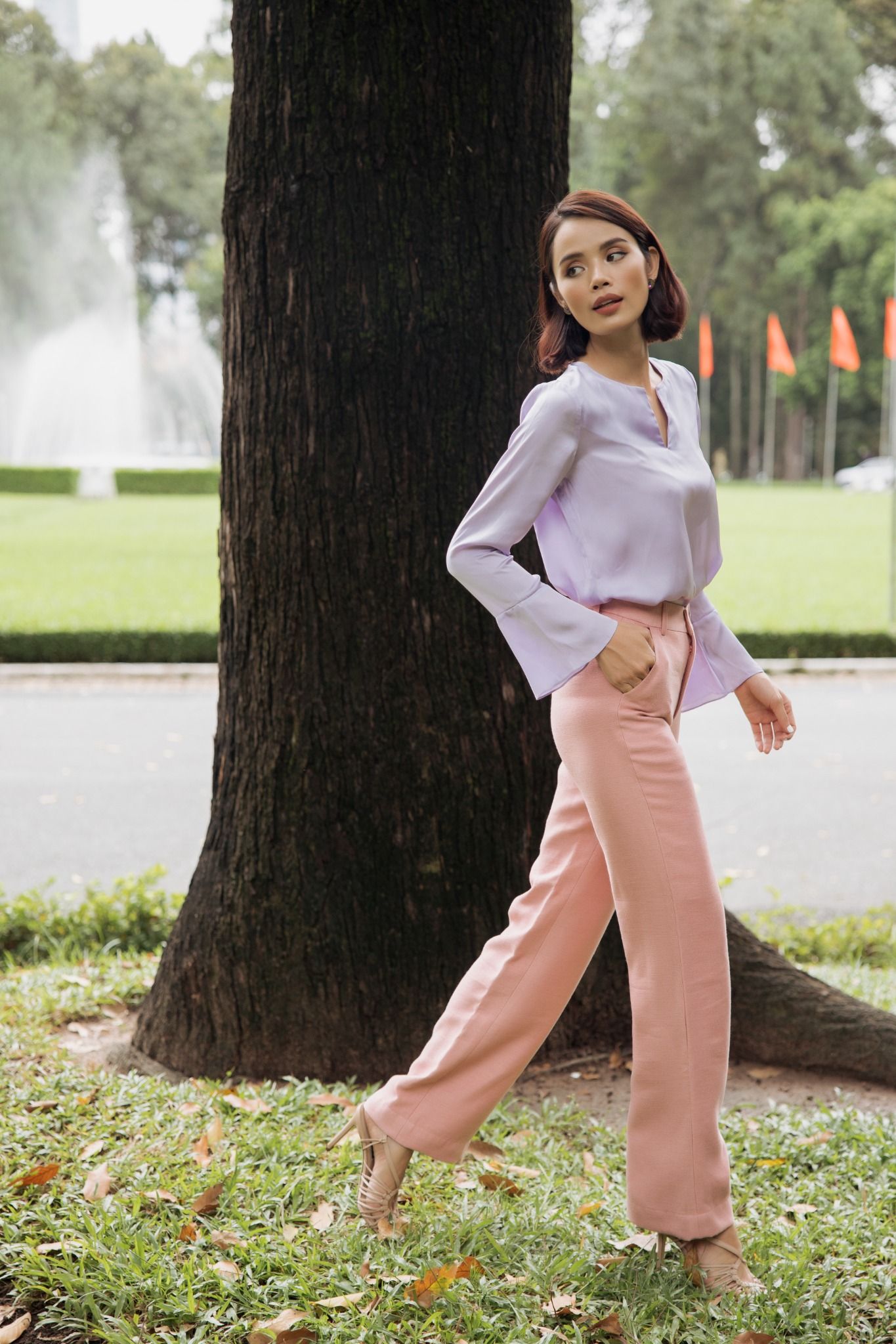 Áo Kiểu Lụa Tím  Pride