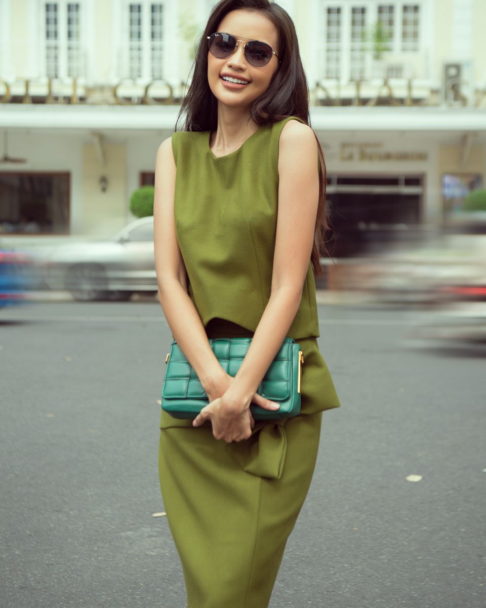Áo Kiểu Ruby Xanh City Girls