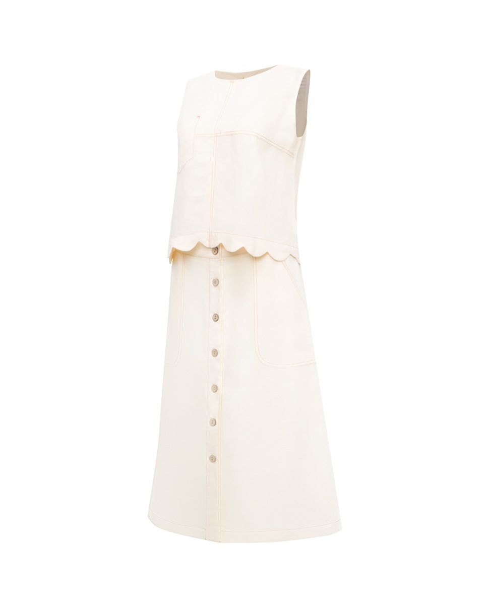 Áo Kiểu Linen Vàng
