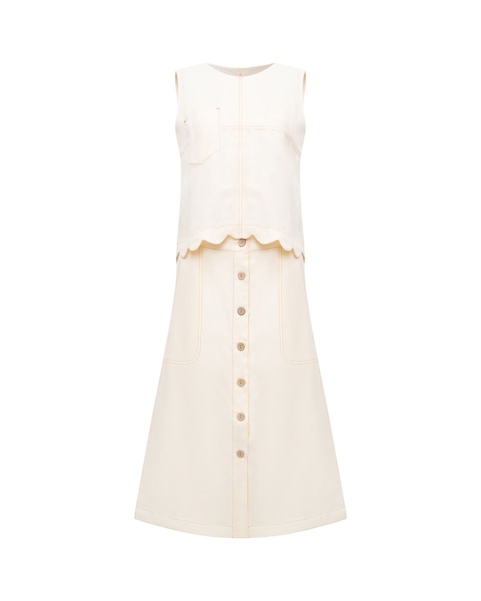 Áo Kiểu Linen Vàng