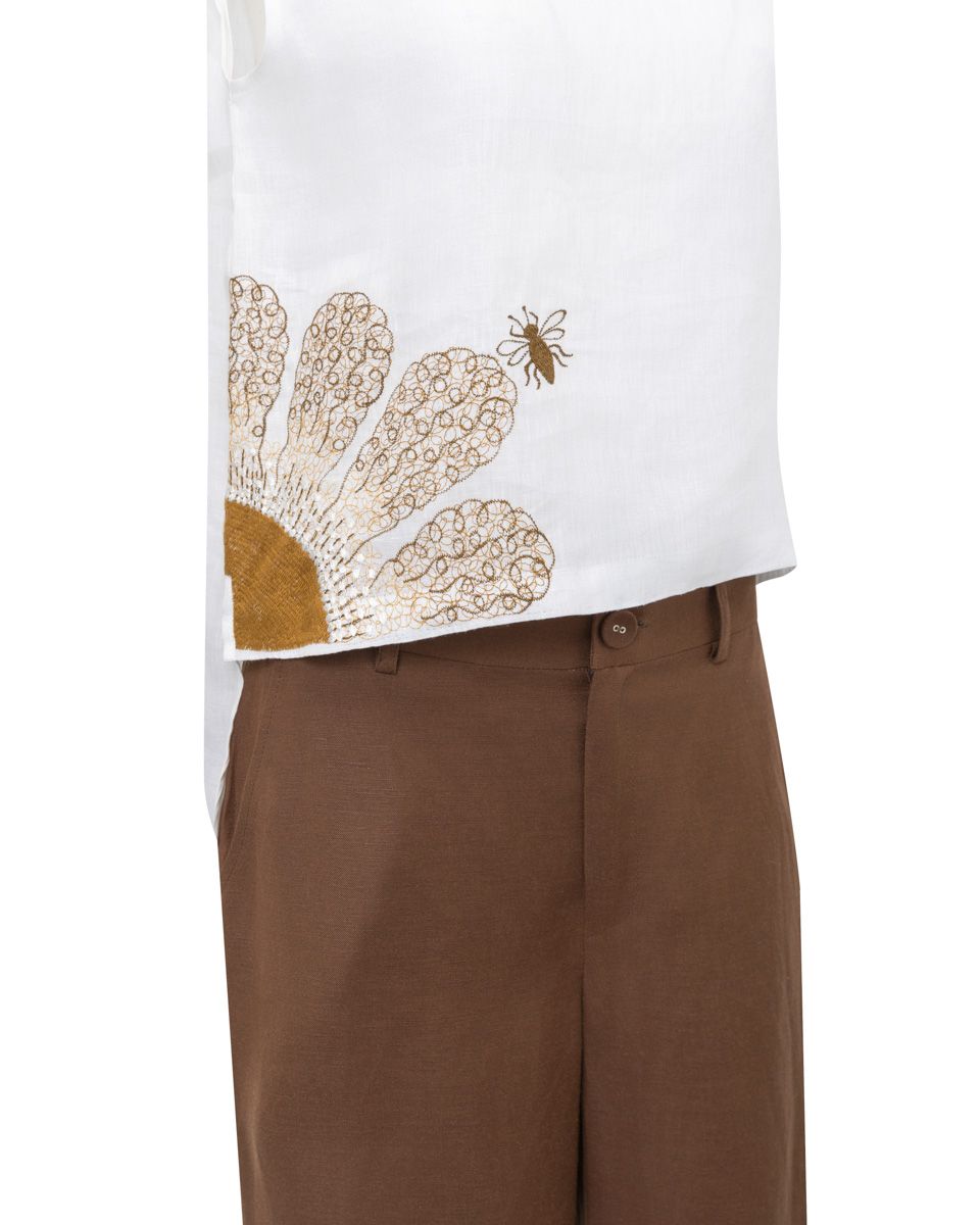 Quần Nữ Linen Nâu