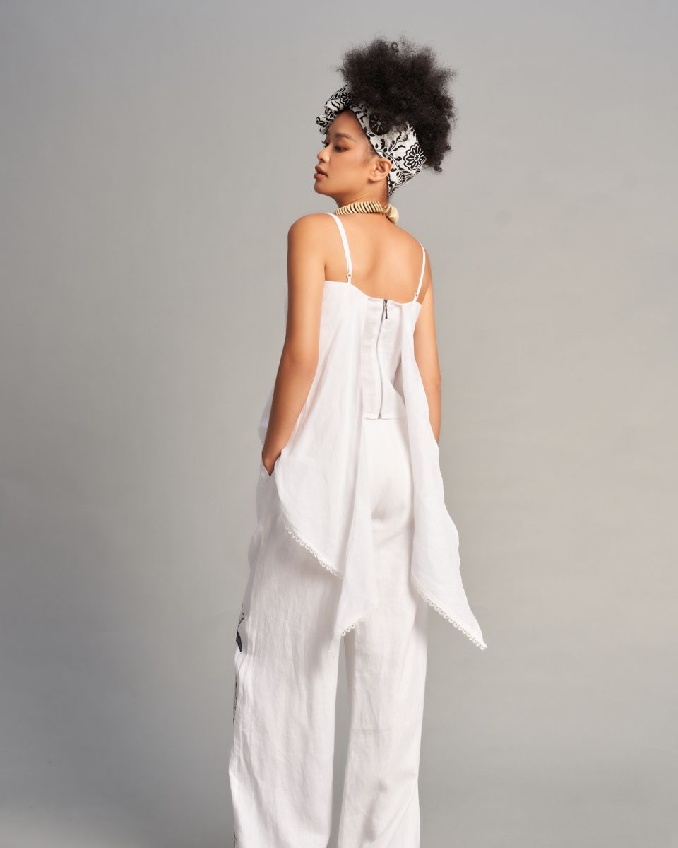 Quần Dài Linen Nữ Trắng Sắc Màu Tự Do