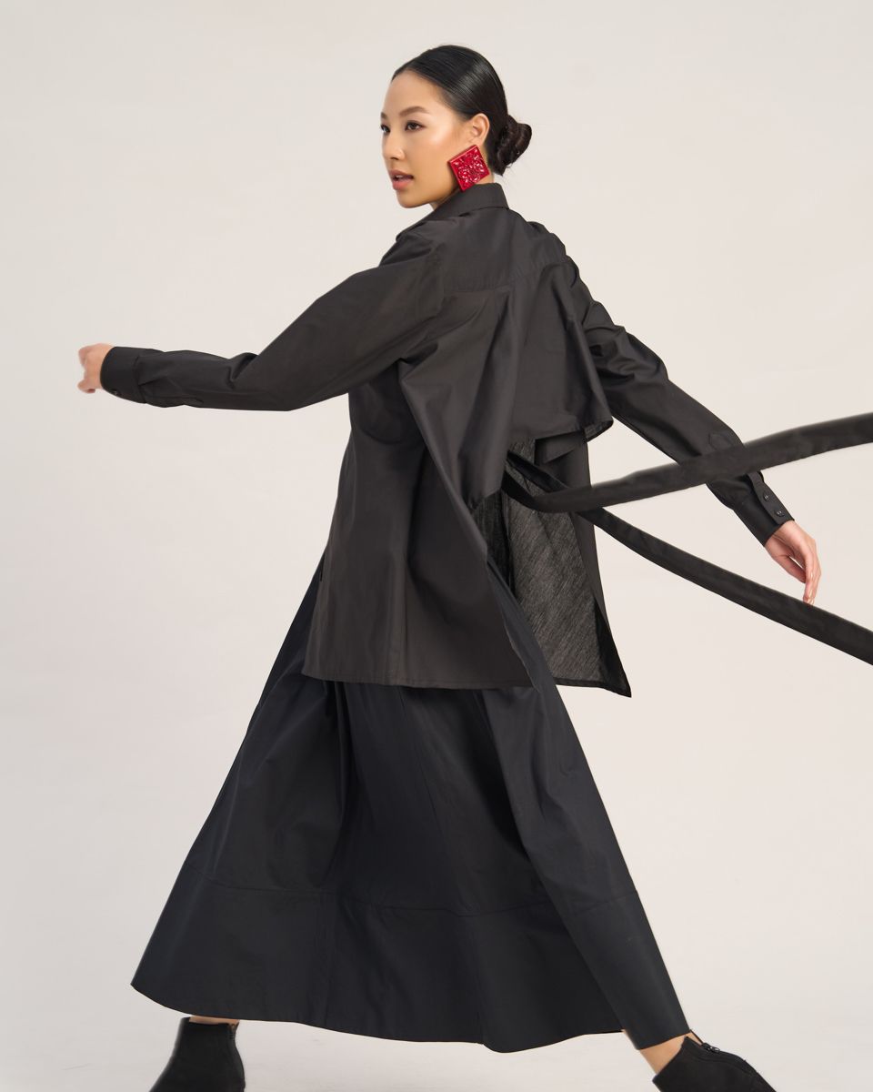 Áo Kiểu Kate Nữ Đen The  Art Of Styling