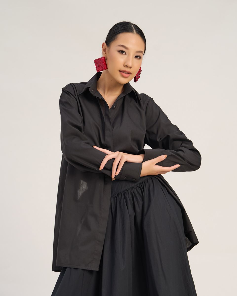 Áo Kiểu Kate Nữ Đen The  Art Of Styling
