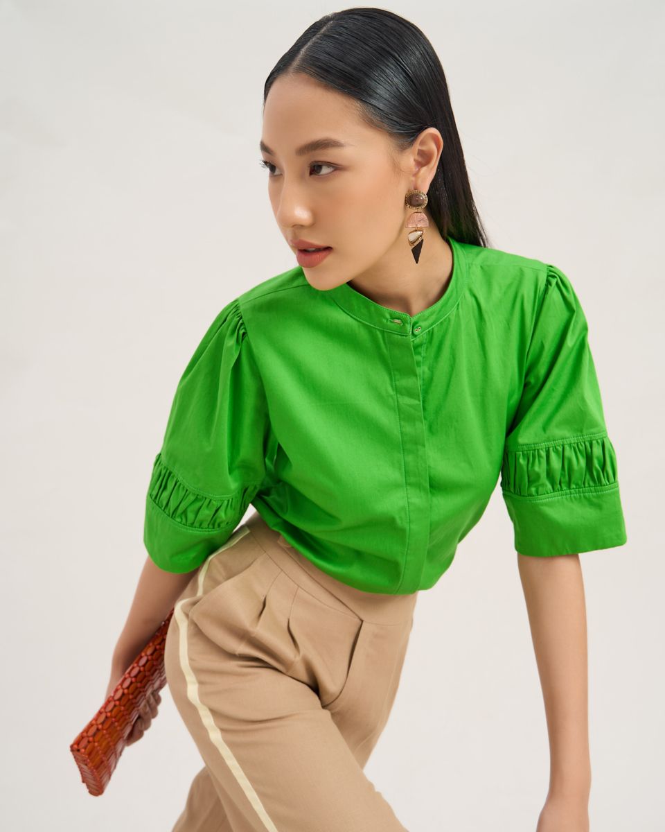 Quần Dài Linen Nữ Nâu Sắc Màu Tự Do