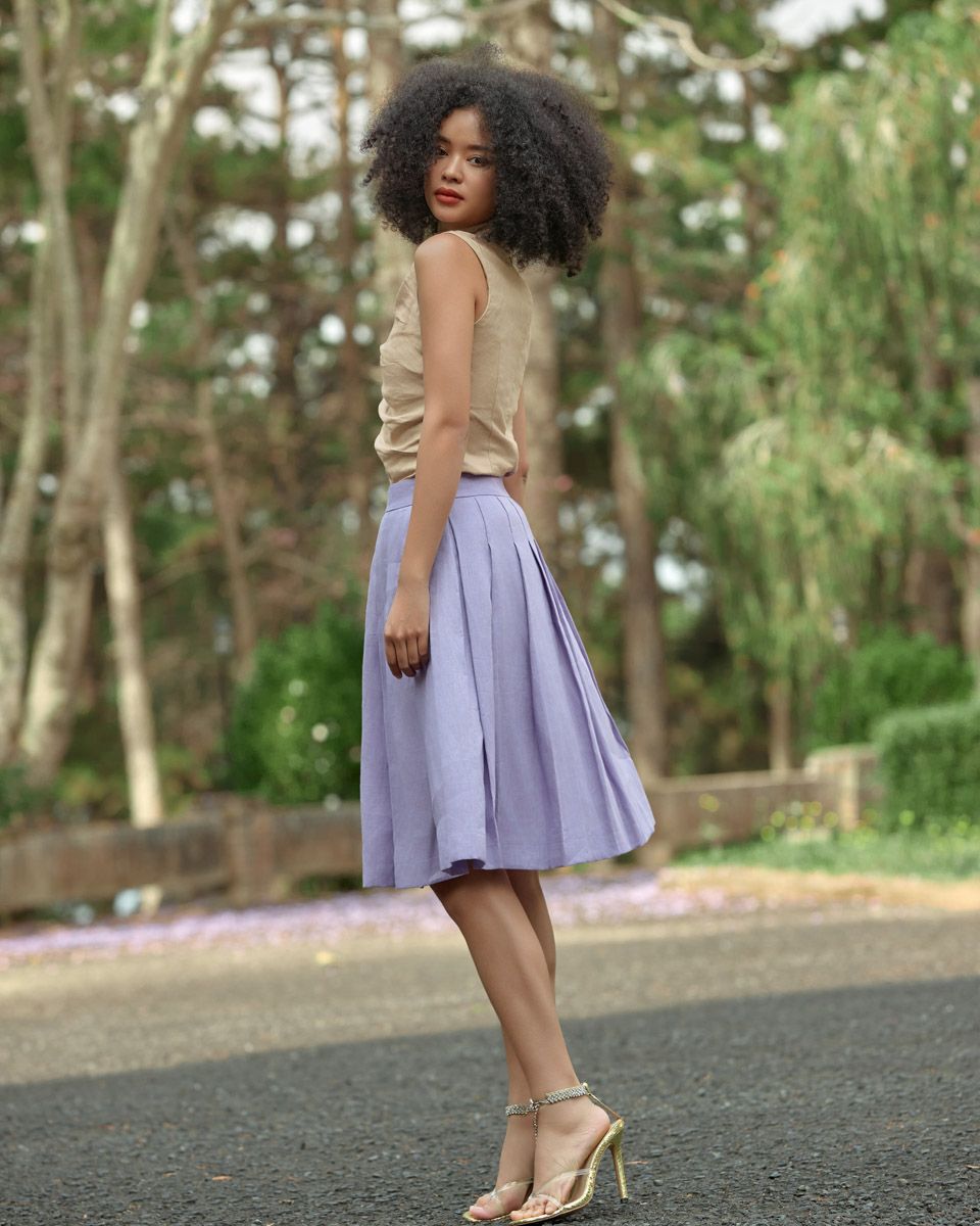 Áo Kiểu Linen Kem Be Into The Wood