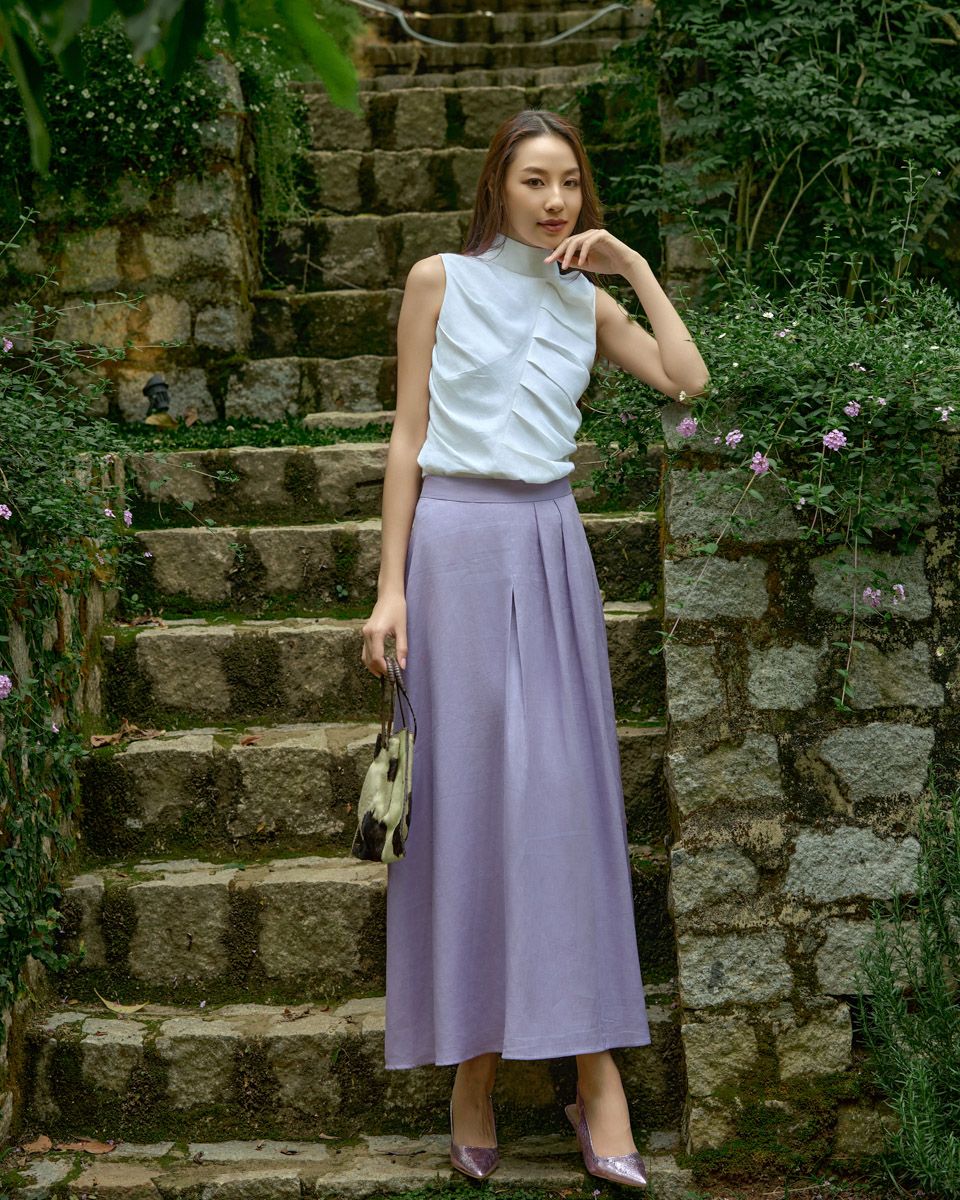 Áo Kiểu Linen Trắng Into The Wood
