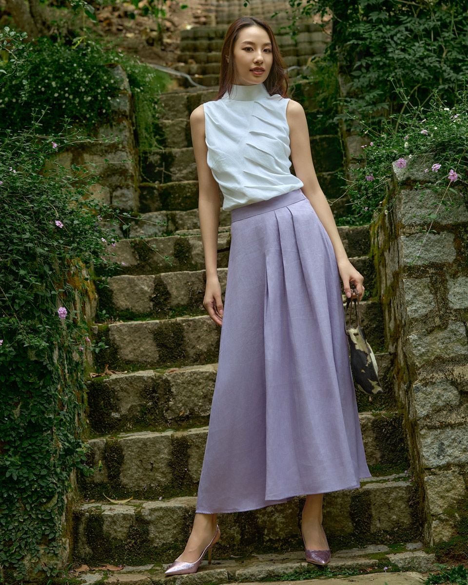 Áo Kiểu Linen Trắng Into The Wood
