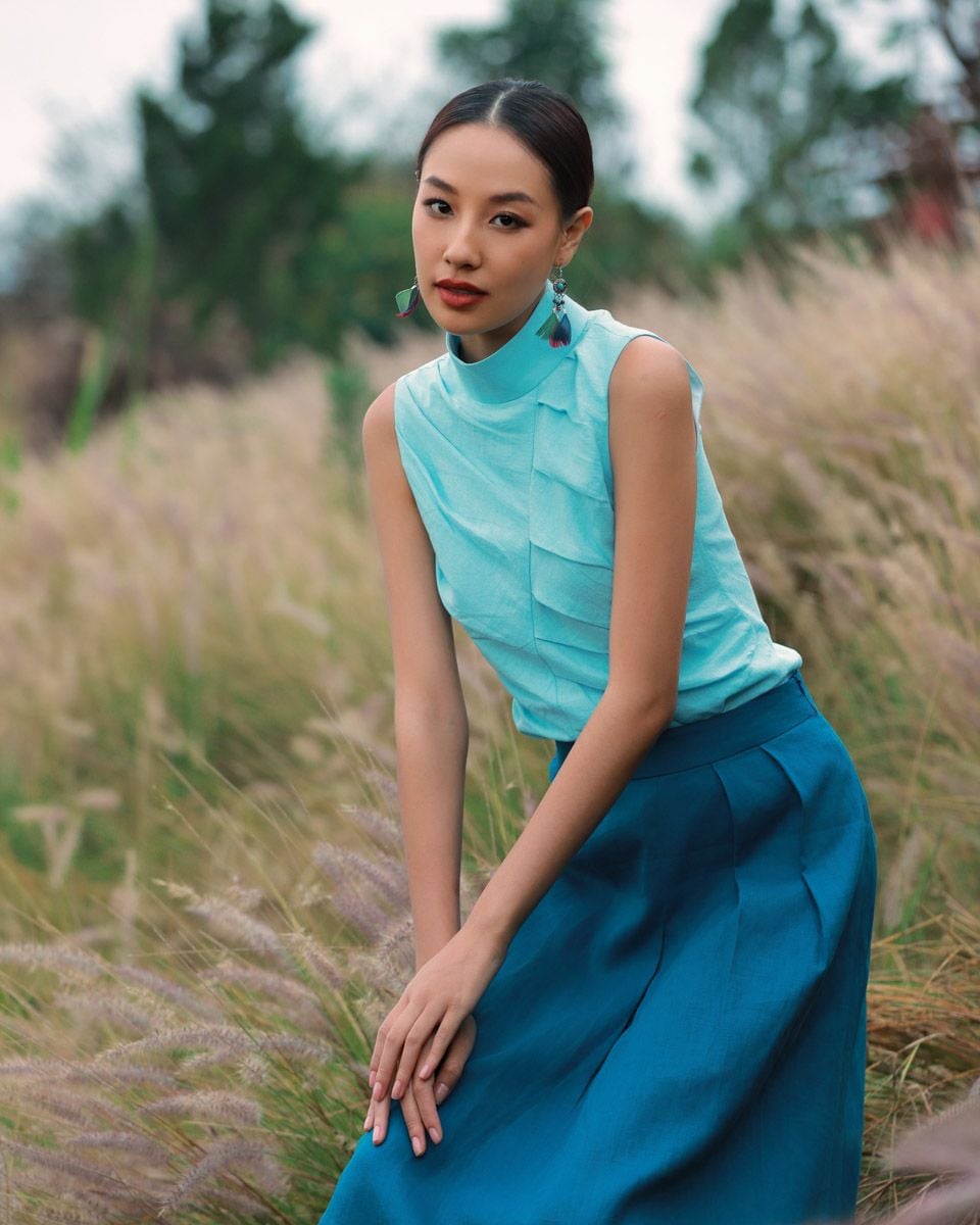 Chân Váy Linen Xanh Nhạt Into The Wood