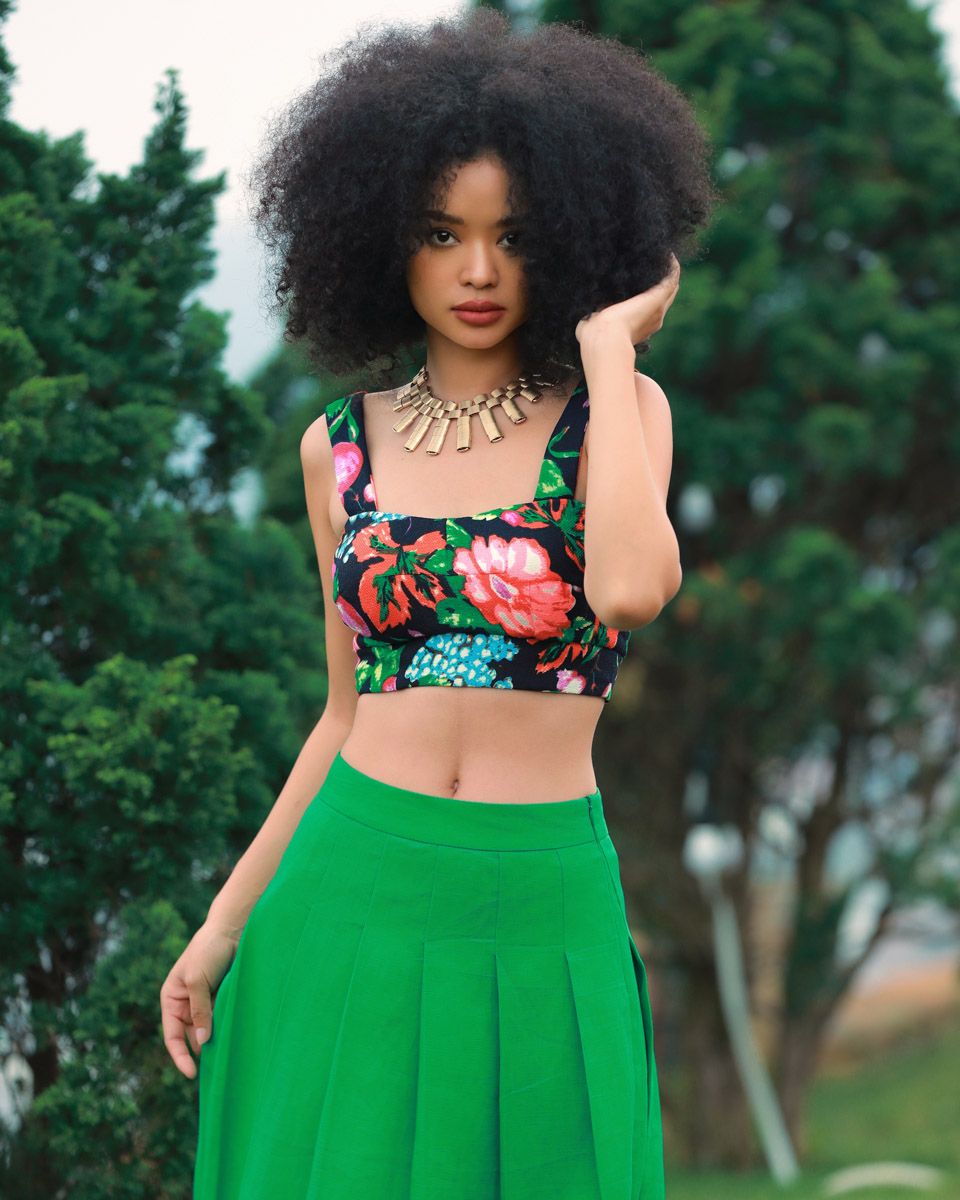 Áo Kiểu Gấm Nhiều Màu Into The Wood