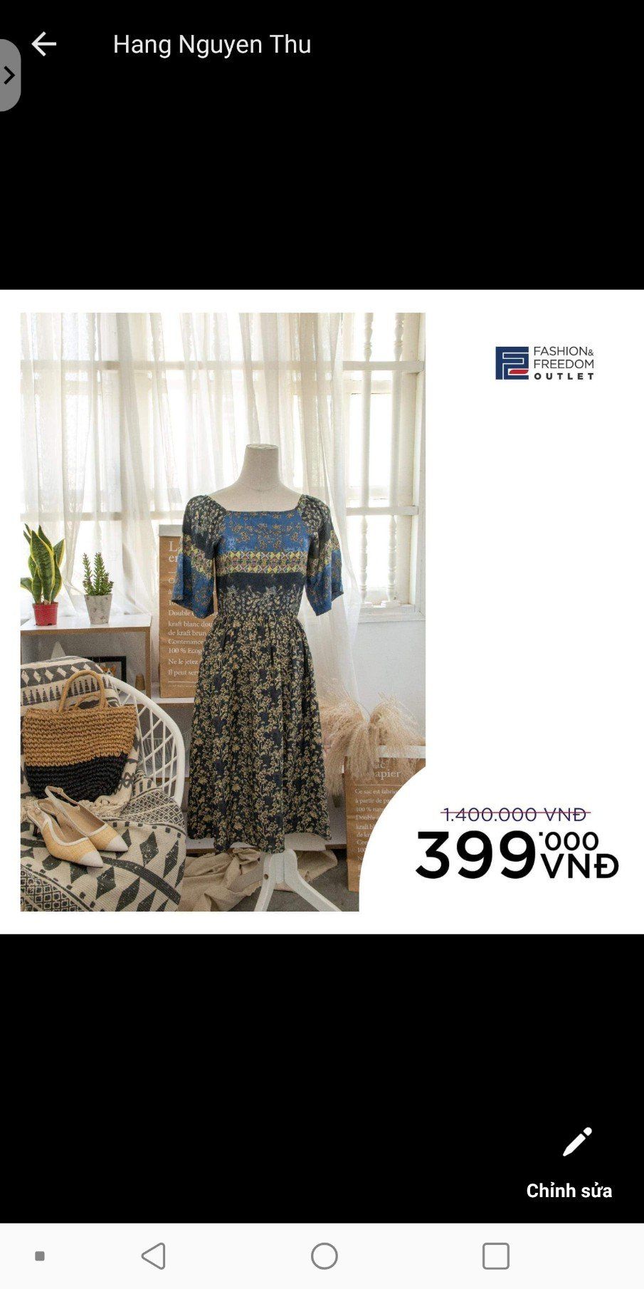 D346-xanh hoa bé size M
