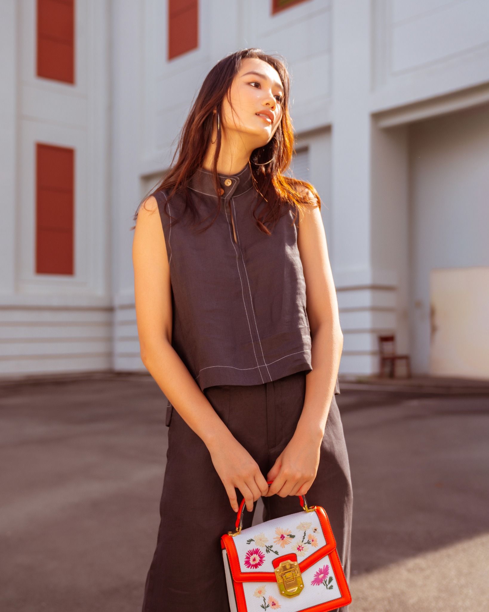 Quần Dài Linen Đen Autumn Charm