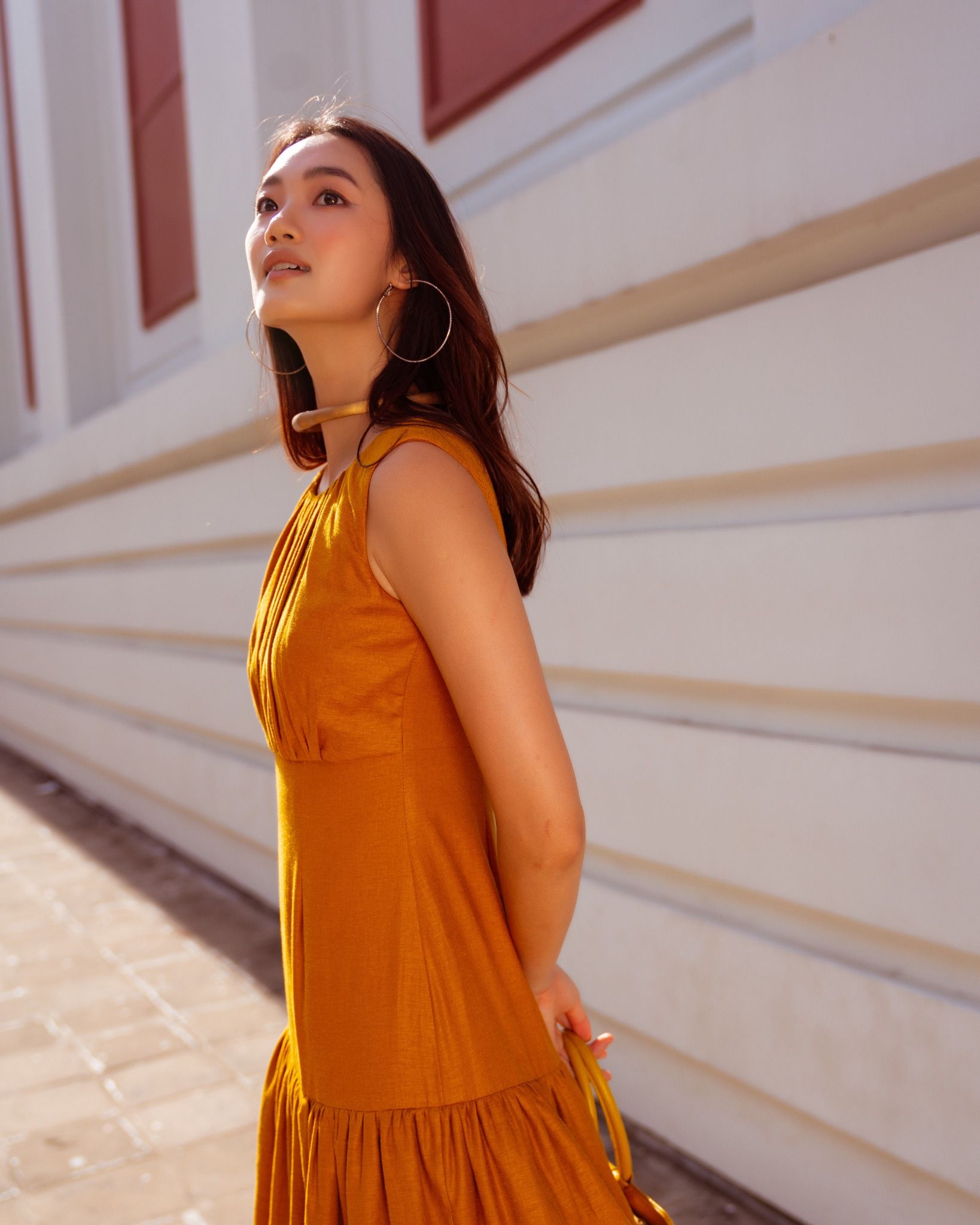 Đầm Linen Vàng Nghệ Autumn Charm