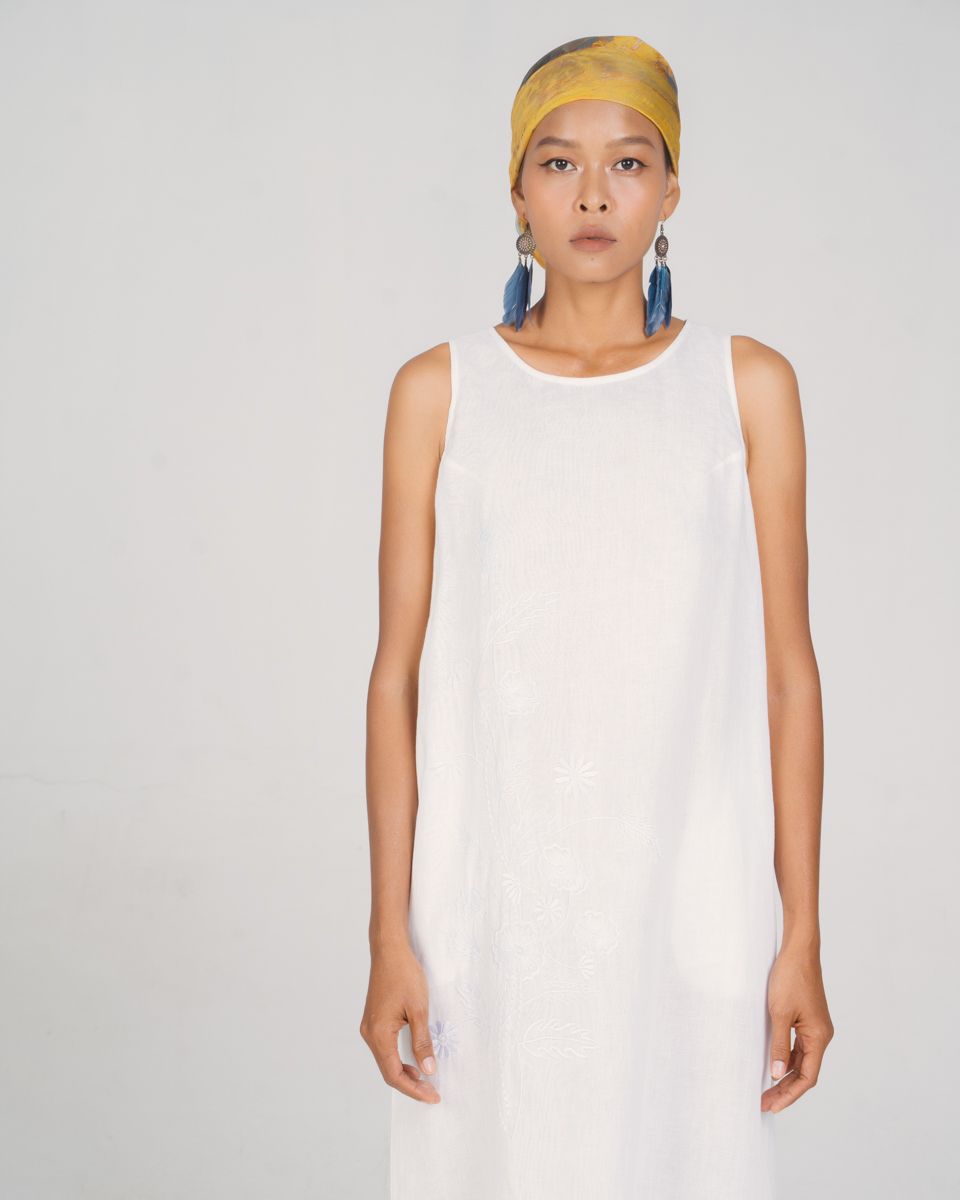 Đầm Linen Trắng New Linen New Horizon