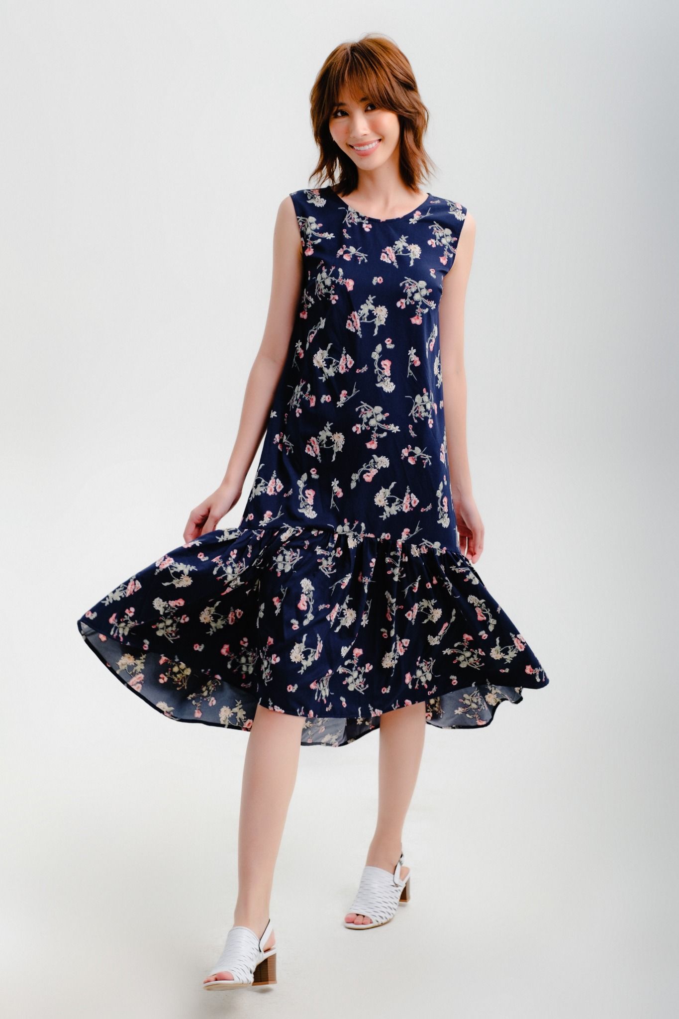 Đầm Lụa Xanh Đen