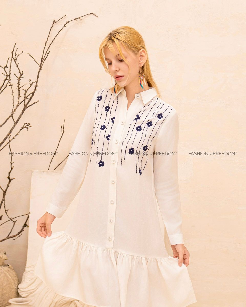 Đầm Linen Trắng