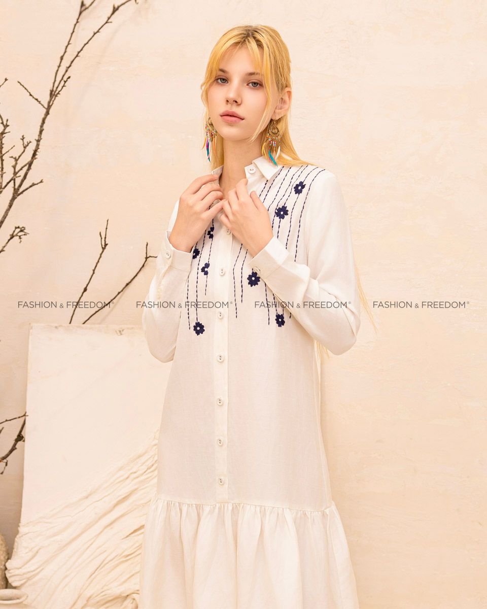 Đầm Linen Trắng