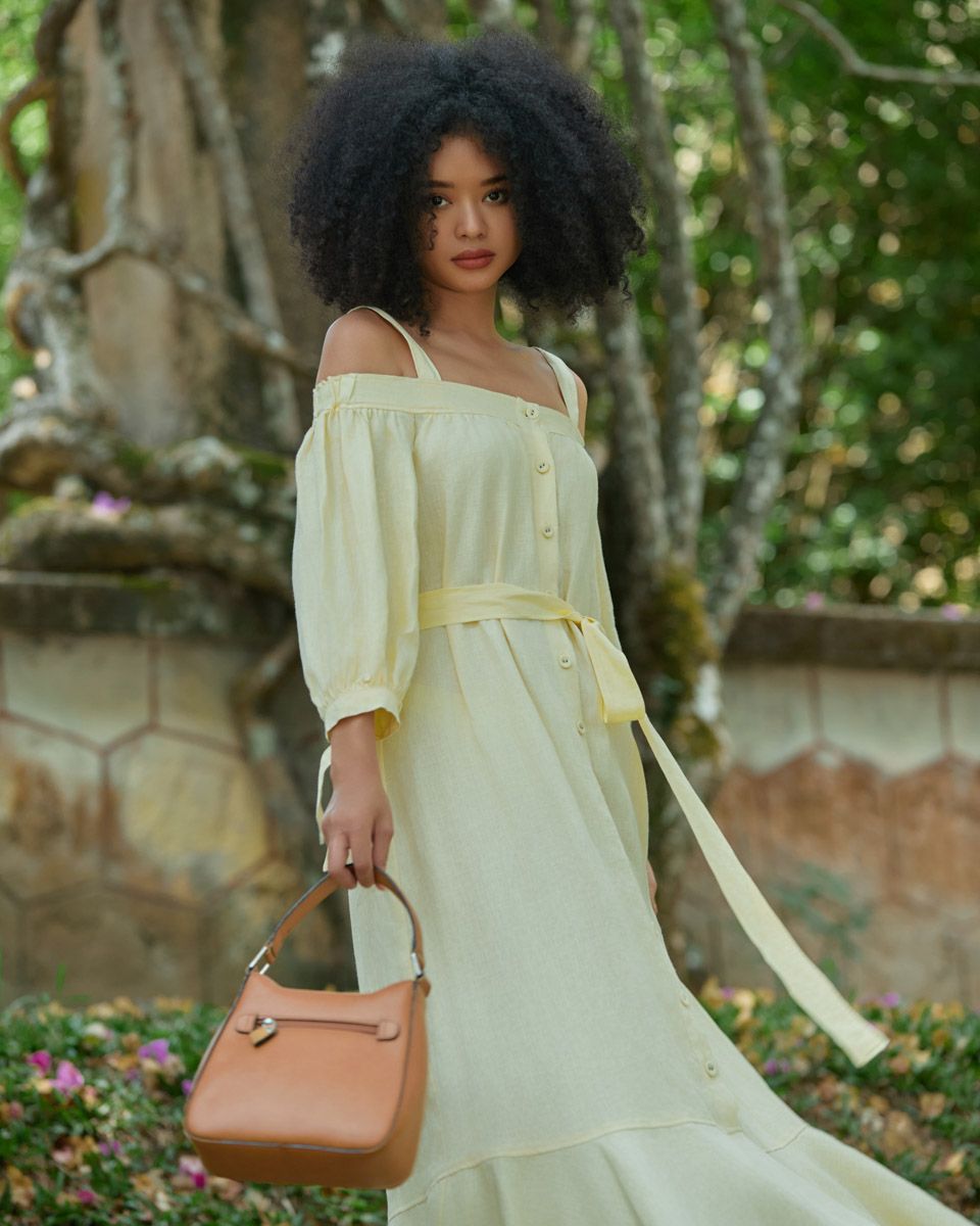 Đầm Linen Vàng Into The Wood