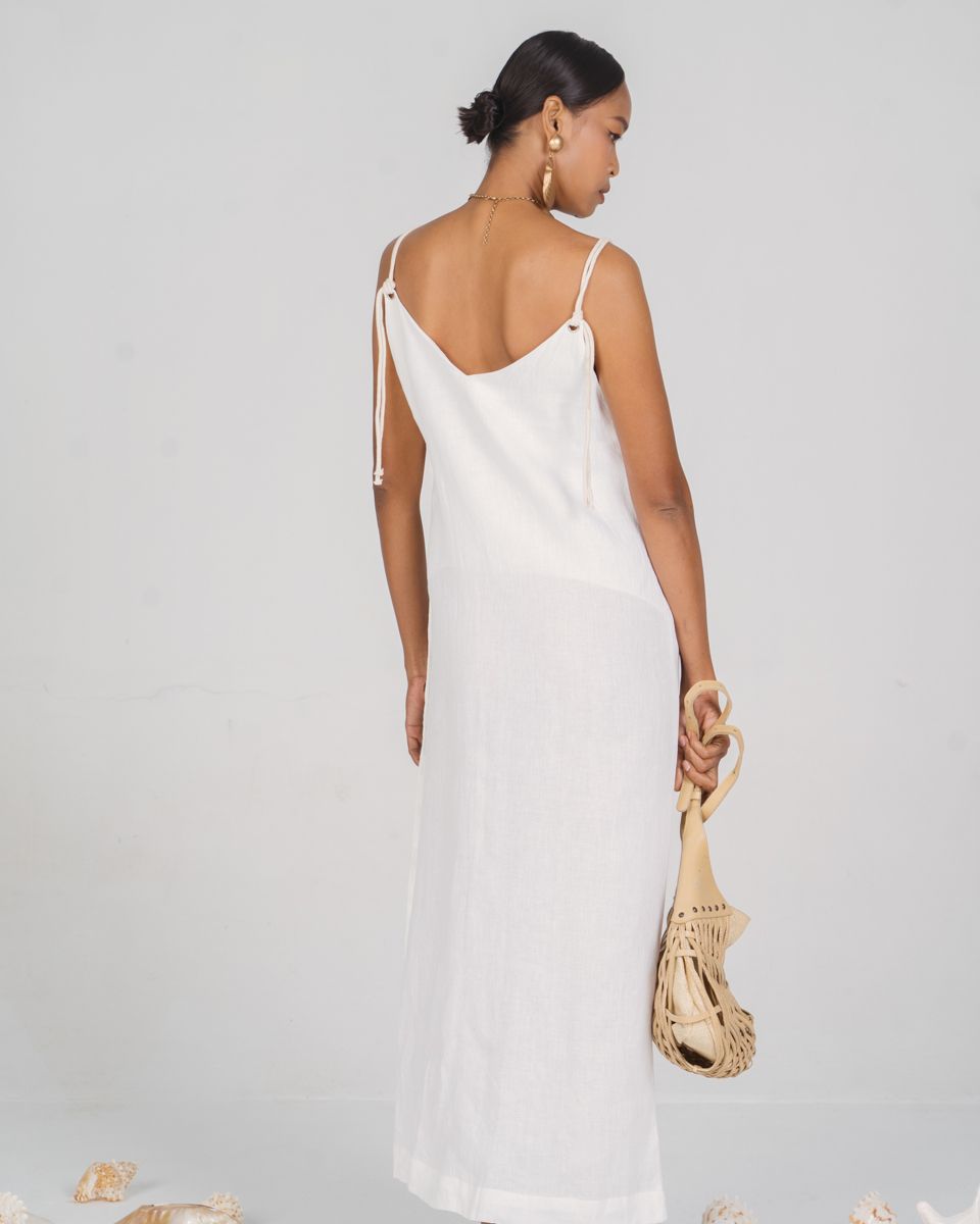 Đầm Linen Trắng New Linen New Horizon