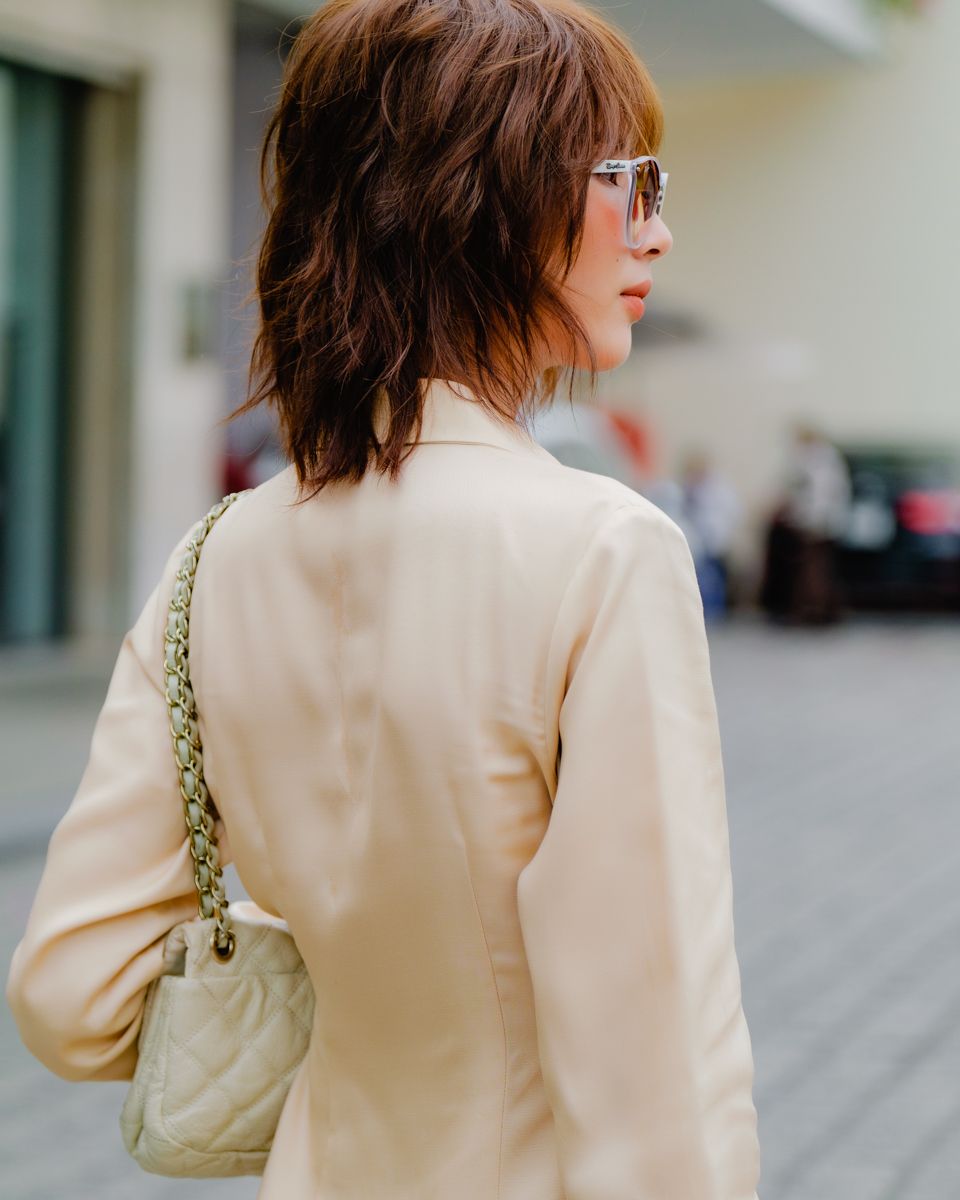 Đầm Lụa Kem Hương Mùa Hè