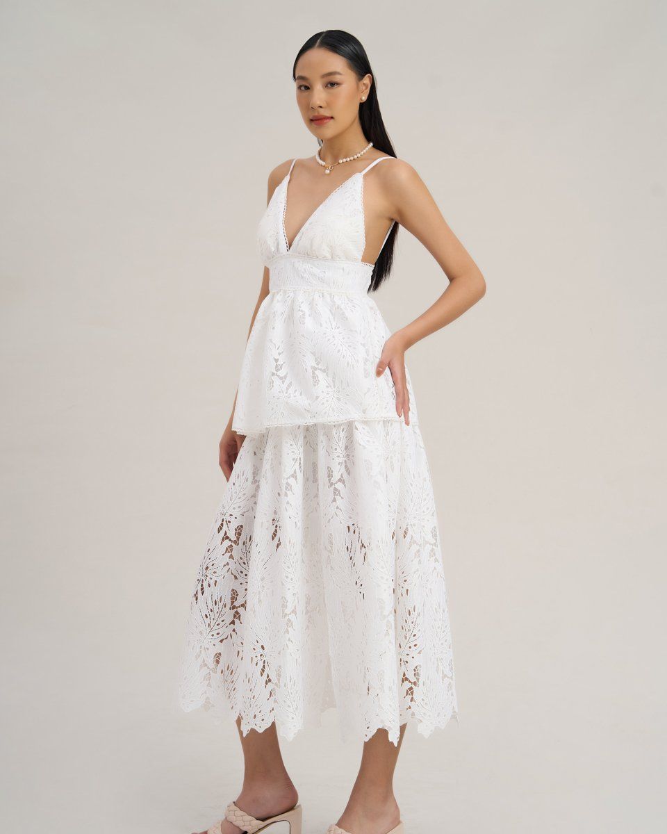 Đầm Ren Nữ Trắng The  Art Of Styling