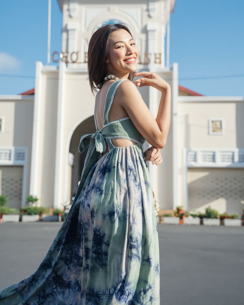 Đầm Lụa Nữ Xanh Ngọc City Girl