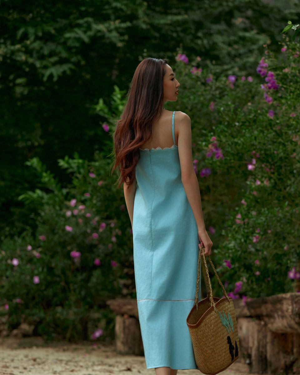 Đầm Linen Xanh Into The Wood