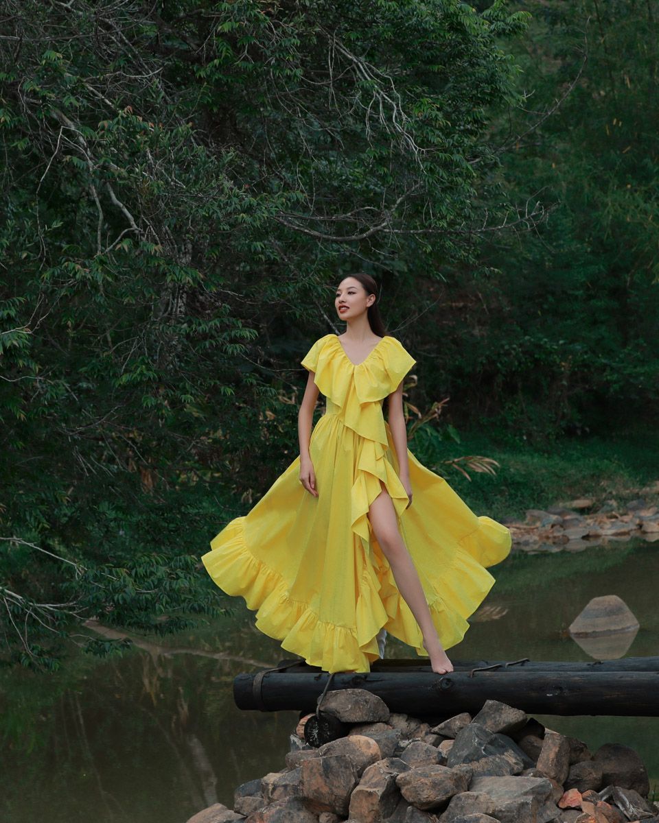 Đầm Kate Vàng Into The Wood