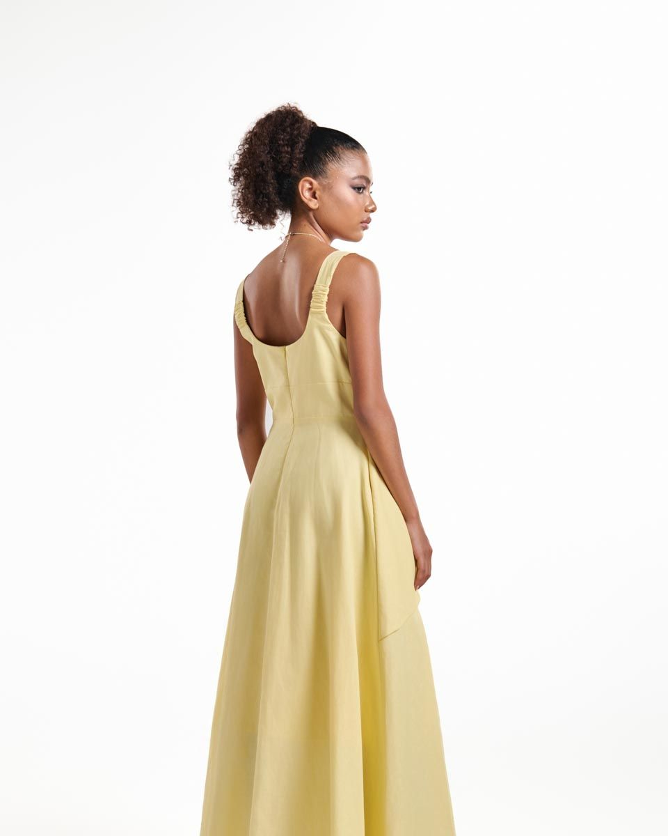 Đầm Linen Vàng
