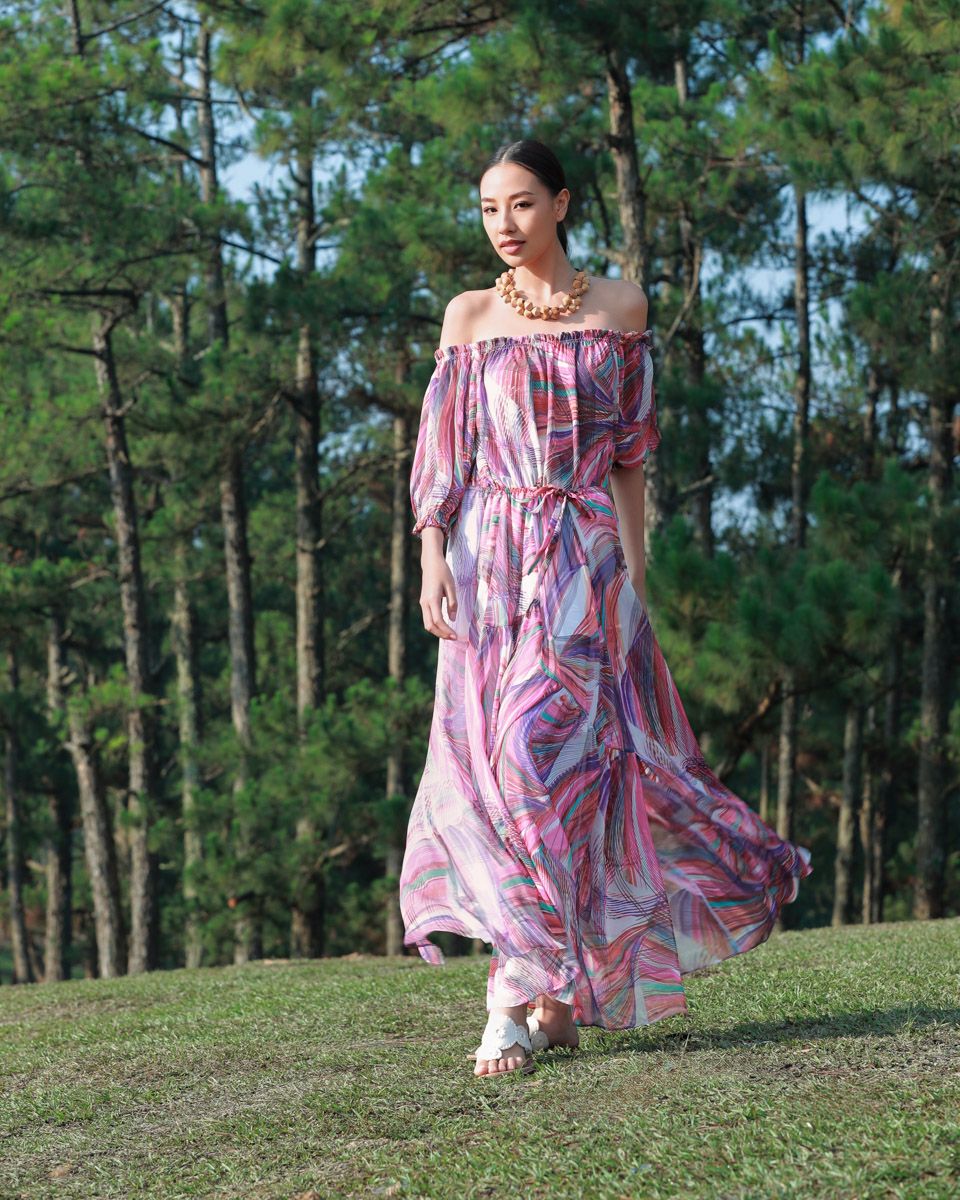 Đầm Voan Nhiều Màu Into The Wood
