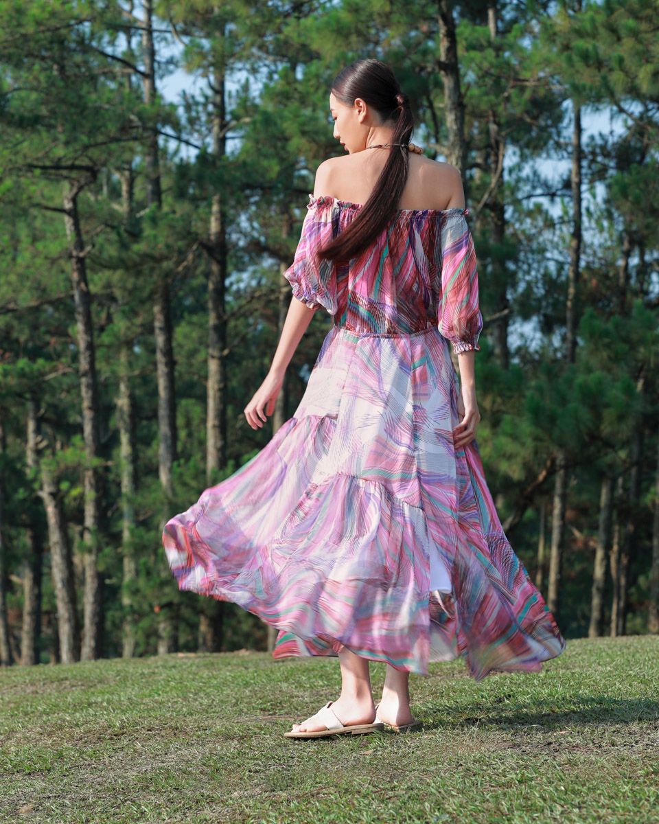 Đầm Voan Nhiều Màu Into The Wood