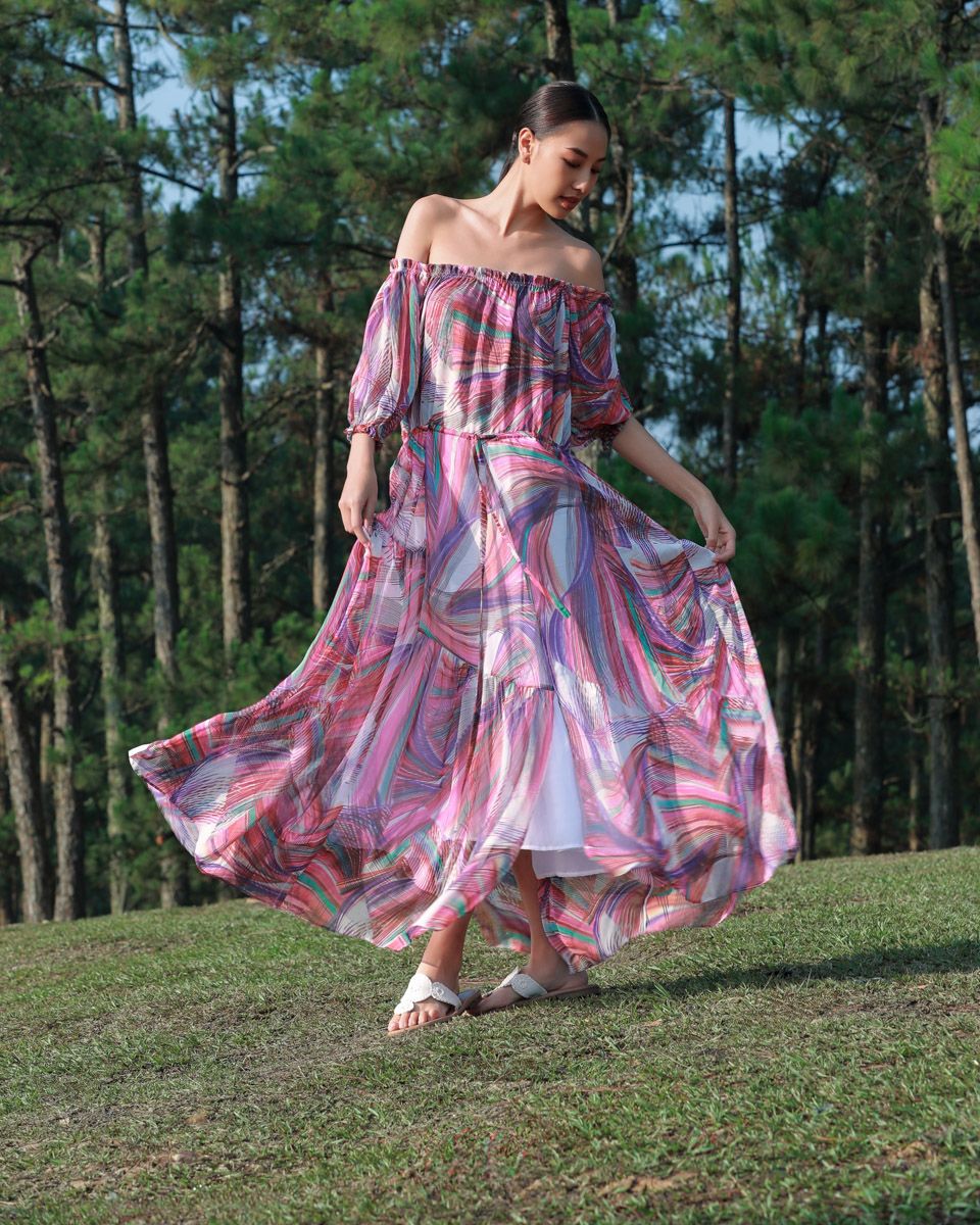 Đầm Voan Nhiều Màu Into The Wood