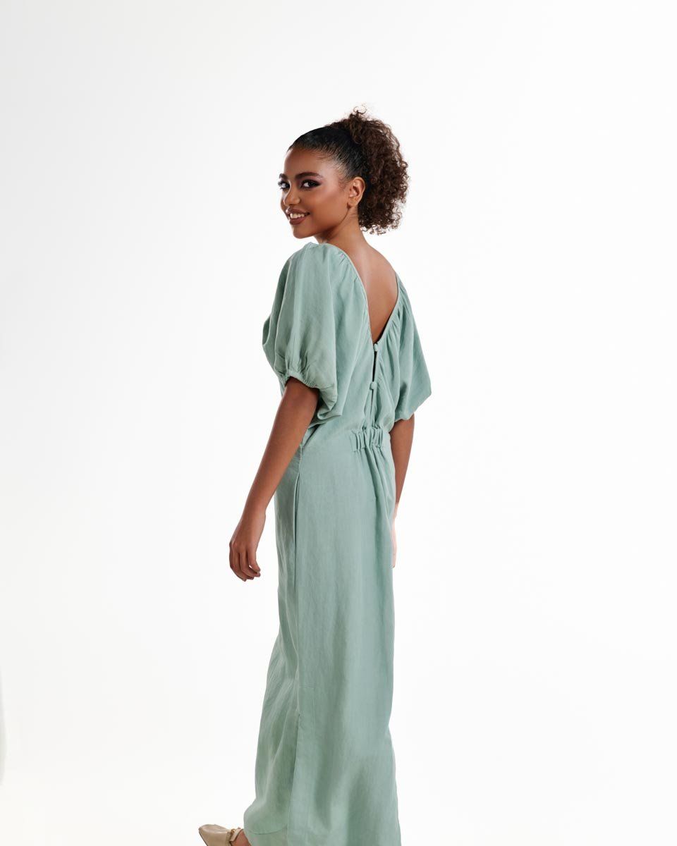 Đầm Linen Xanh