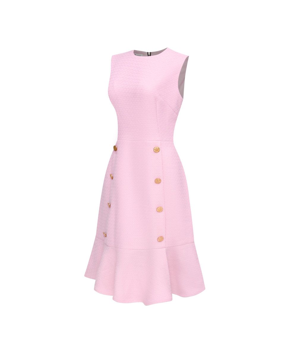 Đầm Bố Nữ Hồng Nhạt