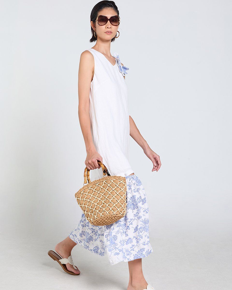 Đầm Linen Nữ Trắng Tùng Tender Drit