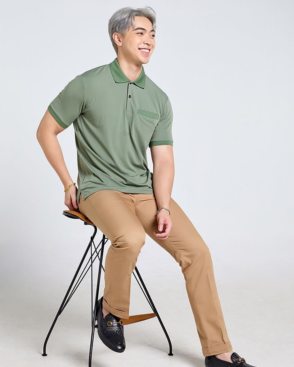 Quần Dài Kaki Nam Vàng Nâu Tender Drit