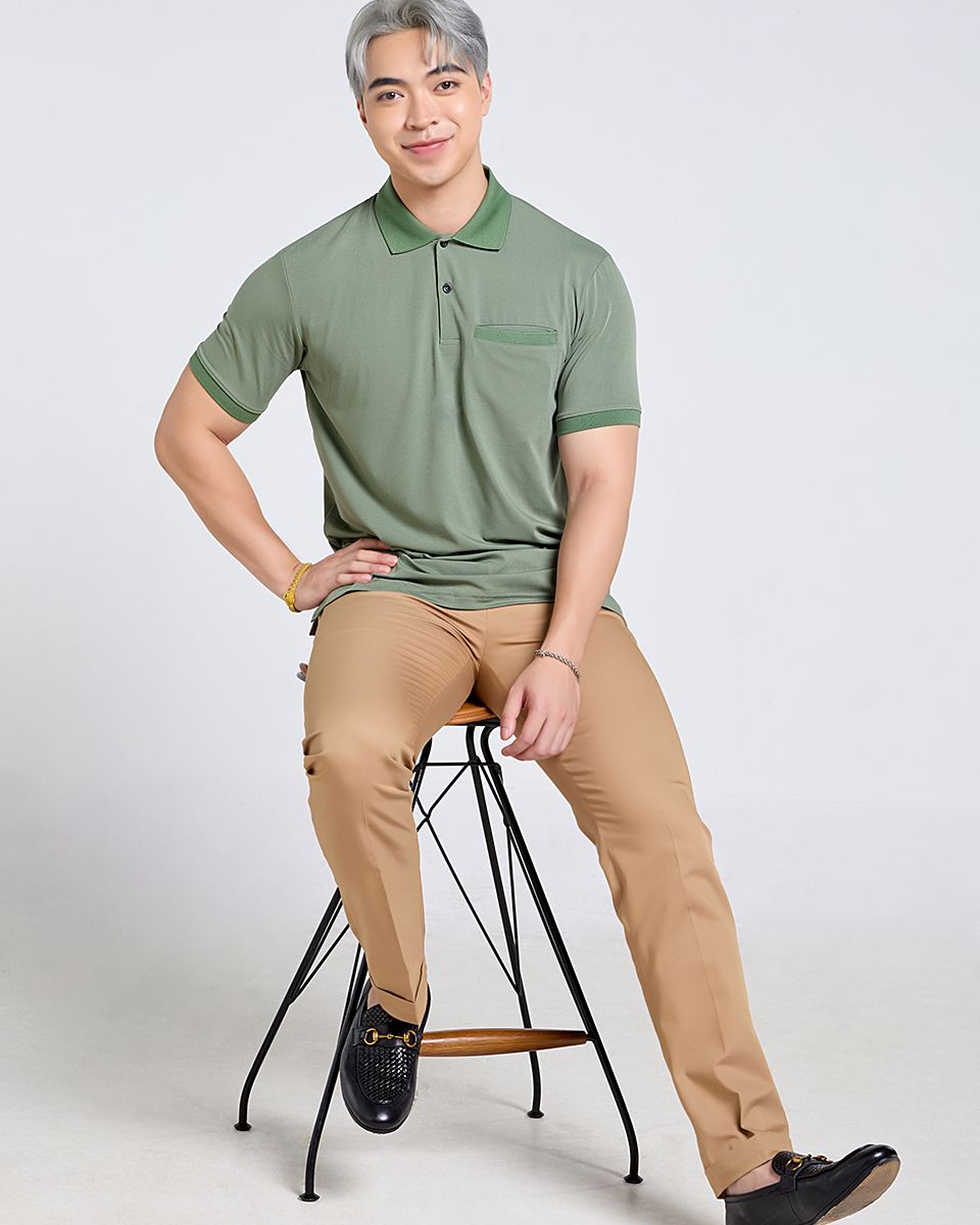 Quần Dài Linen Nam Vàng Nâu Tender Drit