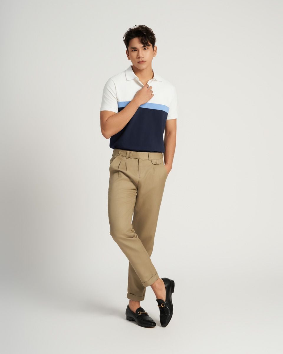 Quần Dài Kaki Nam Vàng Nâu Tender Drit