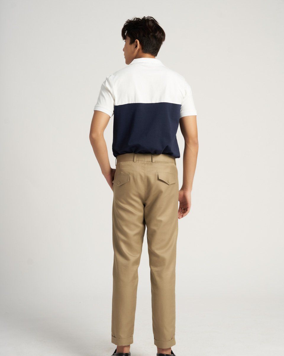 Quần Dài Kaki Nam Vàng Nâu Tender Drit