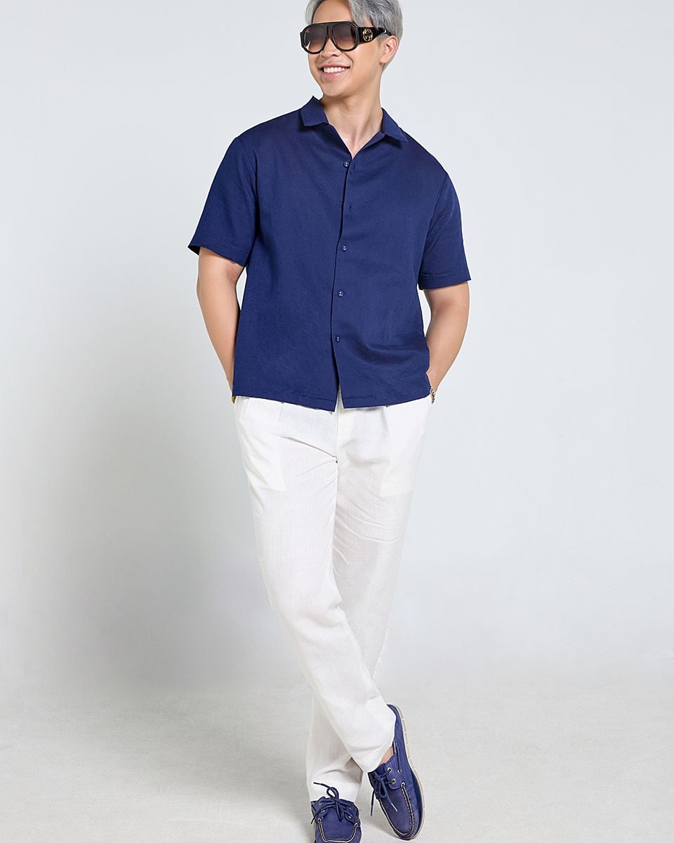 Quần Dài Linen Nam Trắng Tender Drit