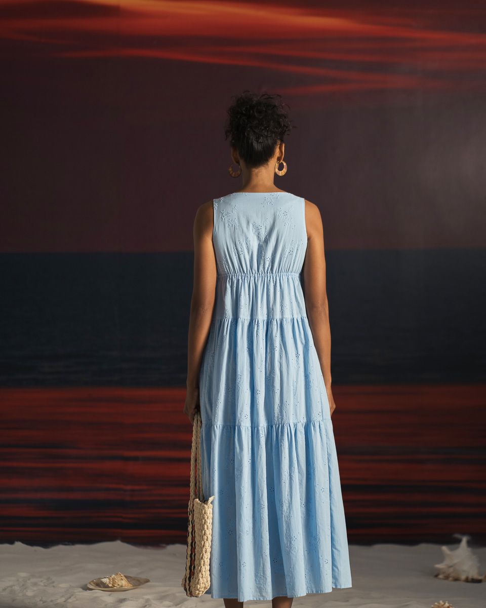 Đầm Cotton Xanh Summer Get Away