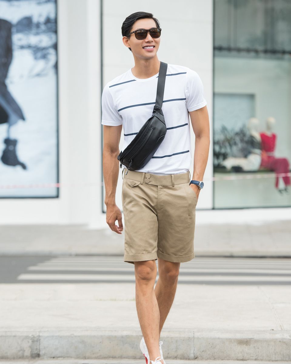 Quần Short Nam Linen Cà Phê Sữa