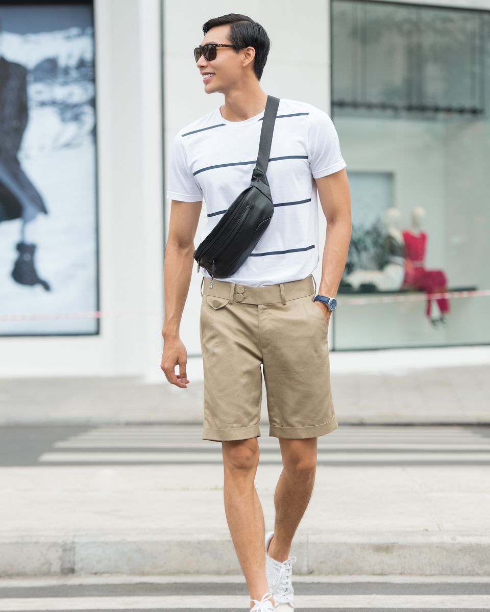 Quần Short Nam Linen Cà Phê Sữa