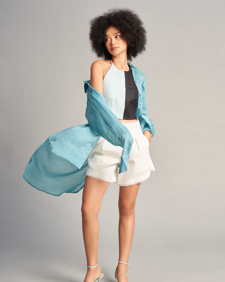 Áo Sơ Mi Linen Ngọc Lợt De Soleil