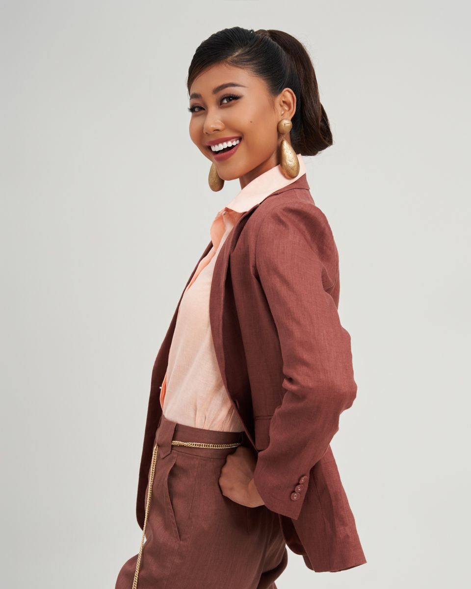 Áo Vest Linen Nữ Nâu Ngói The Art Of Styling