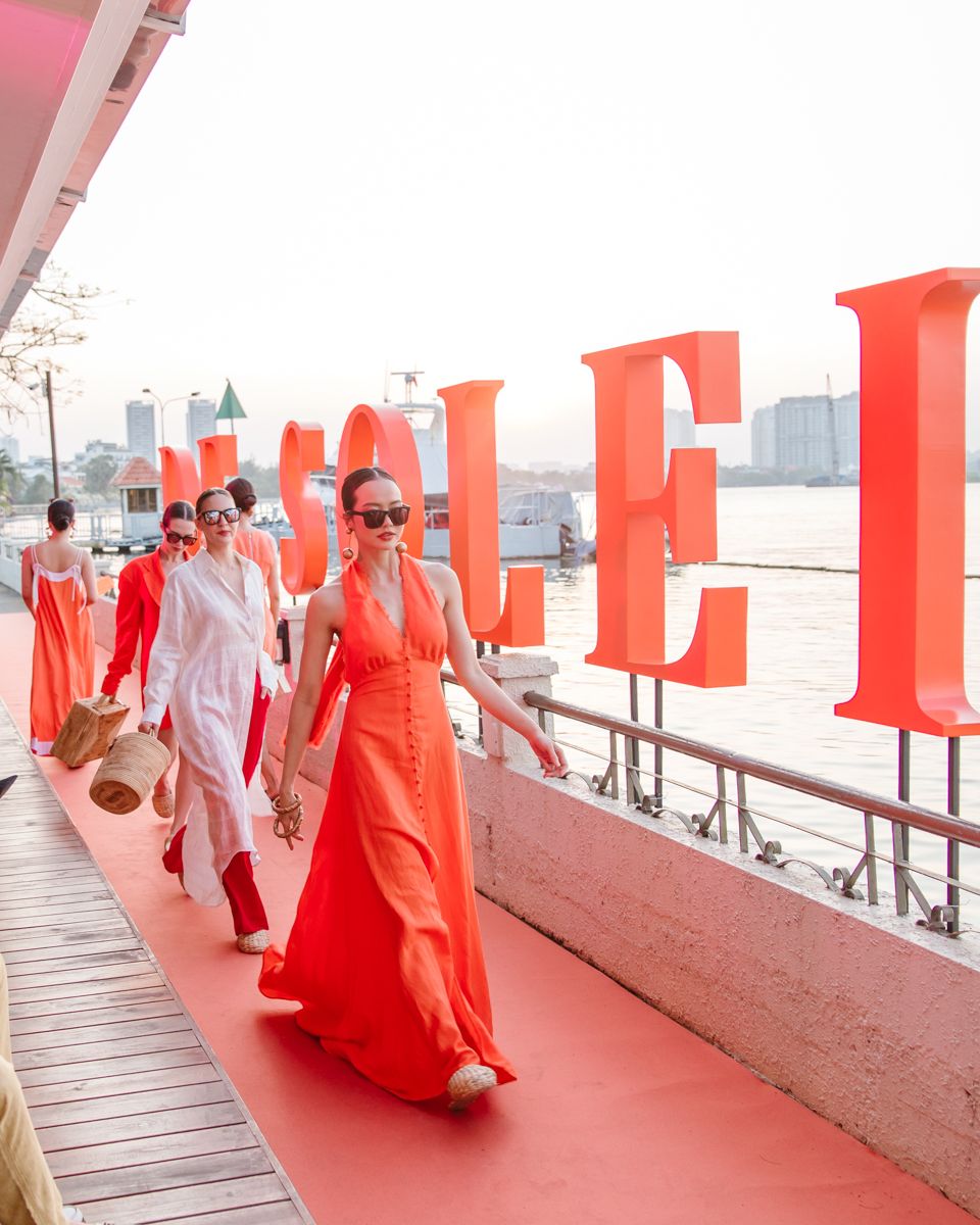 Đầm Nữ Linen Cam De Soleil
