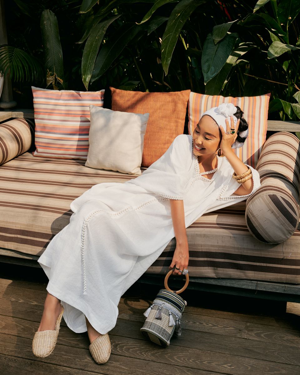 Đầm Nữ Linen Trắng De Soleil