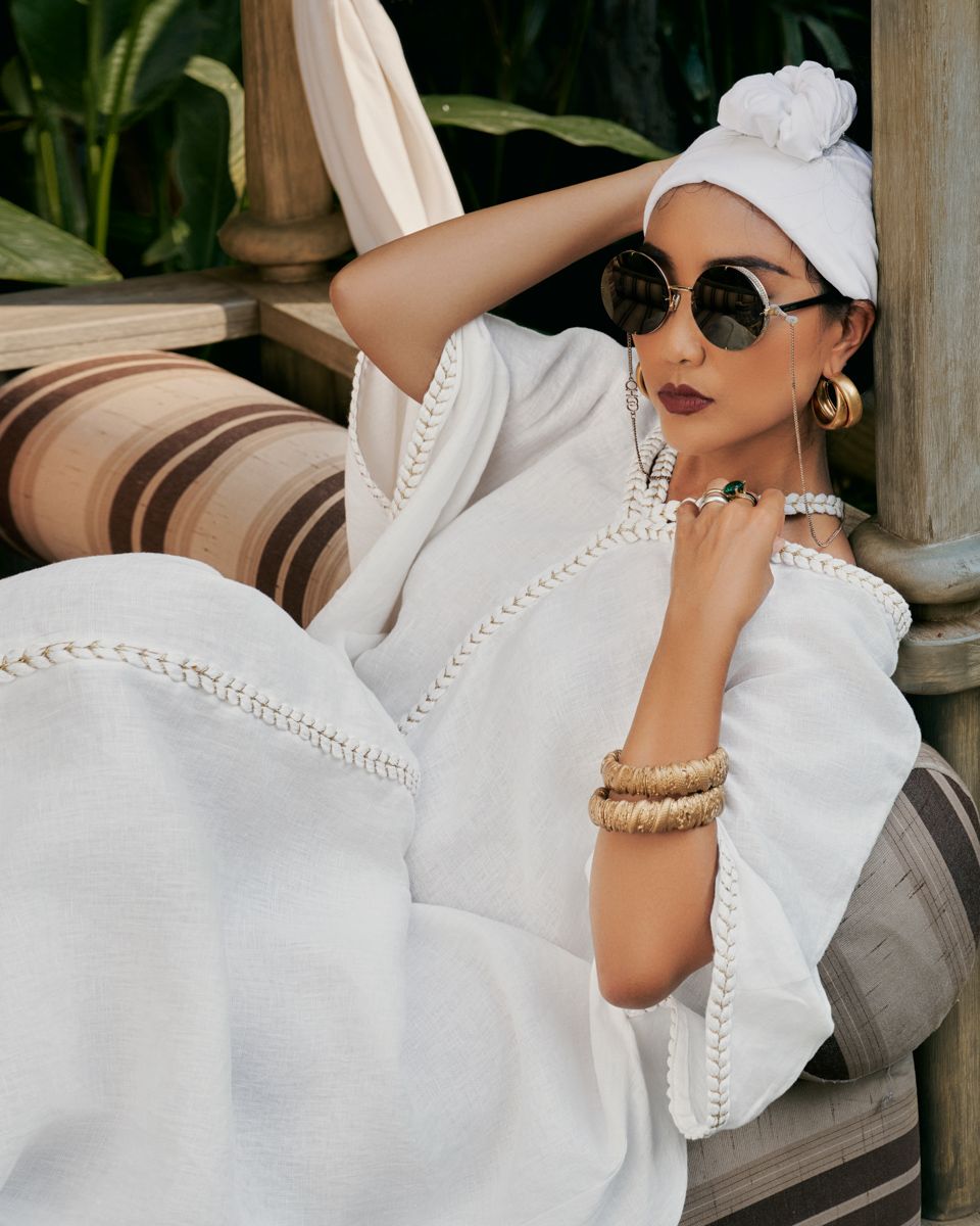 Đầm Nữ Linen Trắng De Soleil