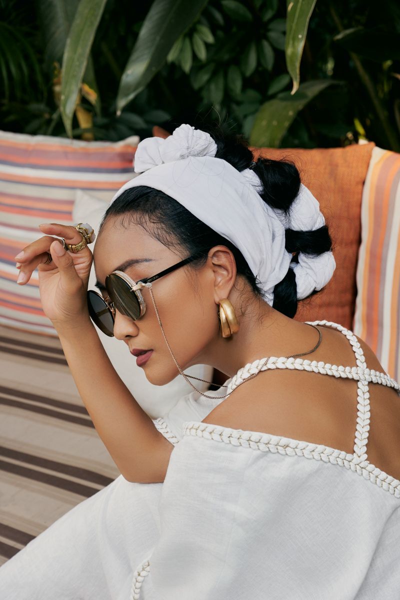 Đầm Nữ Linen Trắng De Soleil